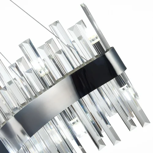 Люстра подвесная Bafo SL1160.113.12 ST-Luce прозрачная на 12 ламп, основание хром в стиле современный  фото 3