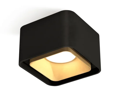Светильник накладной XS7833004 Ambrella light чёрный 1 лампа, основание чёрное в стиле хай-тек современный квадратный фото 2