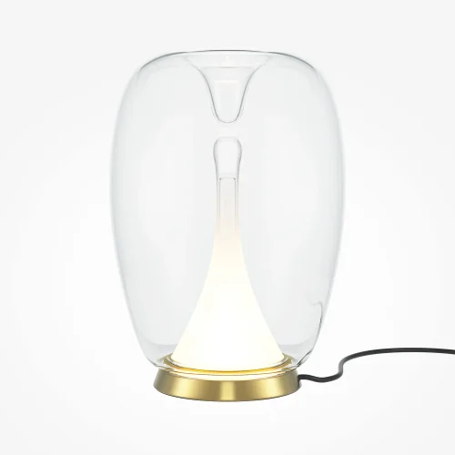 Настольная лампа LED Splash MOD282TL-L15G3K1 Maytoni прозрачная 1 лампа, основание золотое металл в стиле современный  фото 3