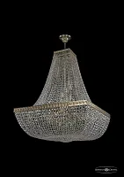 Люстра потолочная хрустальная 19282/H2/80IV G Bohemia Ivele Crystal прозрачная на 22 лампы, основание золотое в стиле классический sp