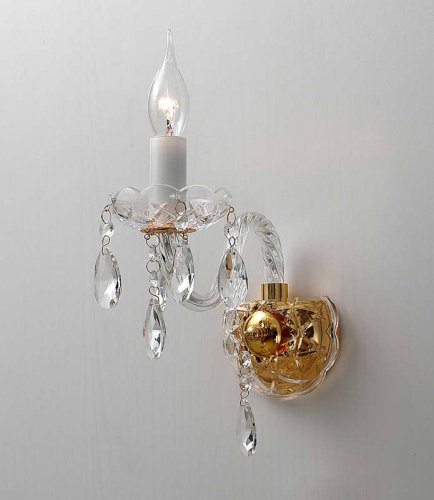 Бра Monreal 1735-1W Favourite без плафона на 1 лампа, основание золотое жёлтое в стиле современный 