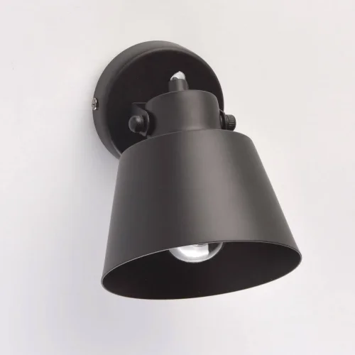 Бра лофт Ринген 547021201 DeMarkt чёрный на 1 лампа, основание чёрное в стиле лофт  фото 4