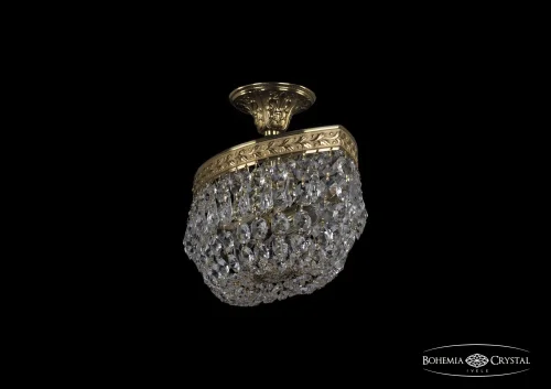 Светильник потолочный 19013/35IV G Bohemia Ivele Crystal прозрачный 2 лампы, основание золотое в стиле классический sp фото 2