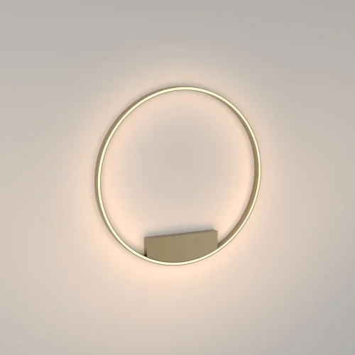 Светильник потолочный LED Rim MOD058CL-L50BS3K Maytoni латунь 1 лампа, основание латунь в стиле современный хай-тек минимализм  фото 2