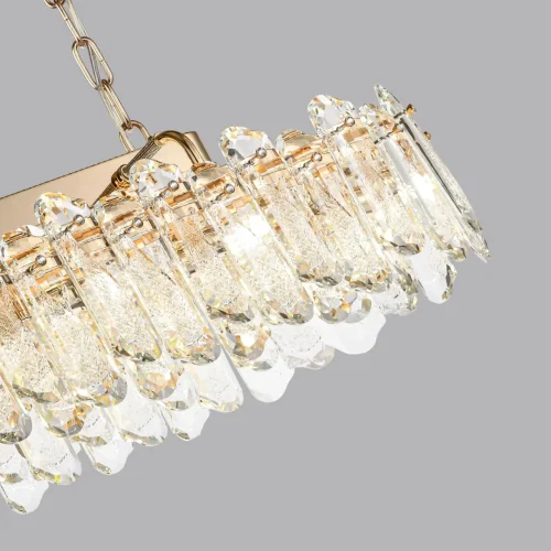 Люстра подвесная Bullon 5069/12 Odeon Light прозрачная на 12 ламп, основание золотое в стиле современный  фото 4