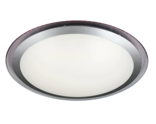Люстра с пультом LED Spectrum OML-47107-60 Omnilux белая на 1 лампа, основание белое в стиле хай-тек с пультом