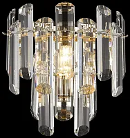 Бра Lazzara WE107.02.301 Wertmark прозрачный 2 лампы, основание золотое в стиле современный 