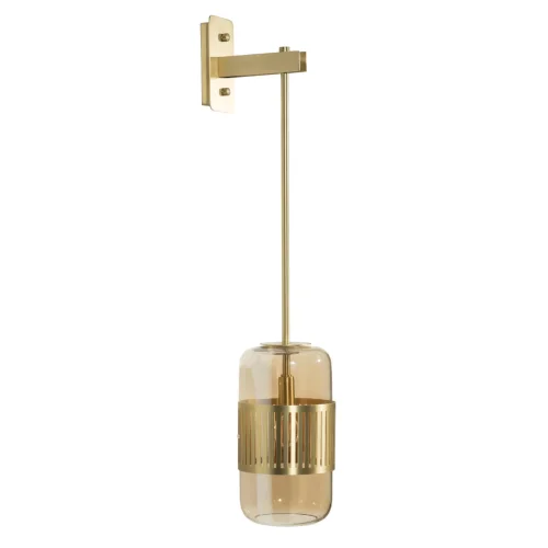 Бра Hudson 10097W LOFT IT янтарный на 1 лампа, основание золотое в стиле современный 