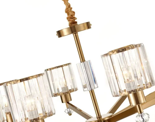 Люстра подвесная Premium line 691/5S (Copper) Escada прозрачная на 5 ламп, основание медь в стиле классический  фото 2