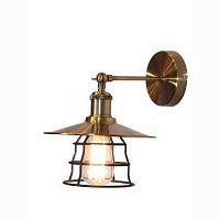 Бра лофт15086W Globo античный бронза бронзовый 1 лампа, основание античное бронза в стиле лофт 