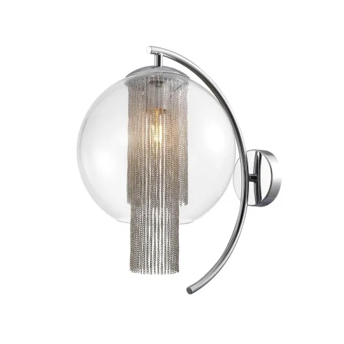 Бра Funnel 3008-1W Favourite прозрачный на 1 лампа, основание хром в стиле арт-деко 