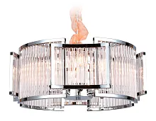 Люстра подвесная Traditional TR5366 Ambrella light прозрачная на 6 ламп, основание хром в стиле классический 