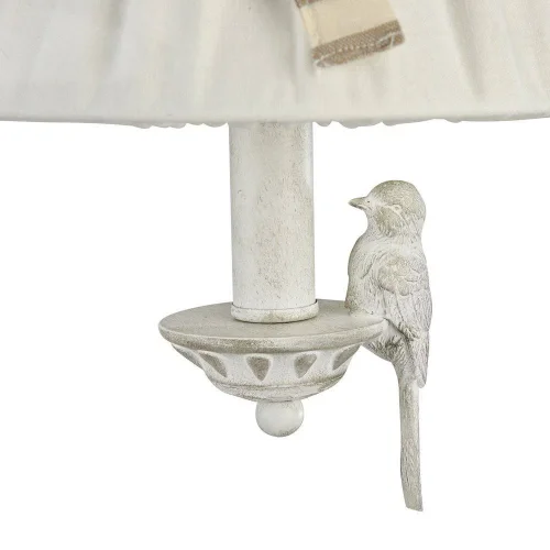 Светильник подвесной Bird ARM013-PL-01-W Maytoni белый 1 лампа, основание белое в стиле кантри прованс птички фото 3