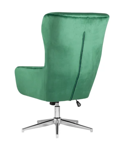 Кресло Артис регулируемое, зеленый УТ000004540 Stool Group, зелёный/велюр, ножки/металл/серебристый, размеры - ****655*680мм фото 7