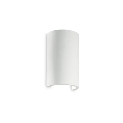 Бра FLASH GESSO AP1 ROUND Ideal Lux белый на 1 лампа, основание белое в стиле минимализм современный 