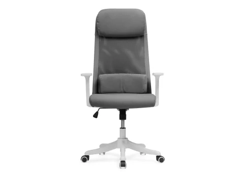 Компьютерное кресло Salta gray / white 15397 Woodville, серый/ткань, ножки/пластик/белый, размеры - *1200***650* фото 3