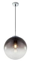 Светильник подвесной Varus 15863 Globo прозрачный серый 1 лампа, основание матовое никель в стиле современный шар