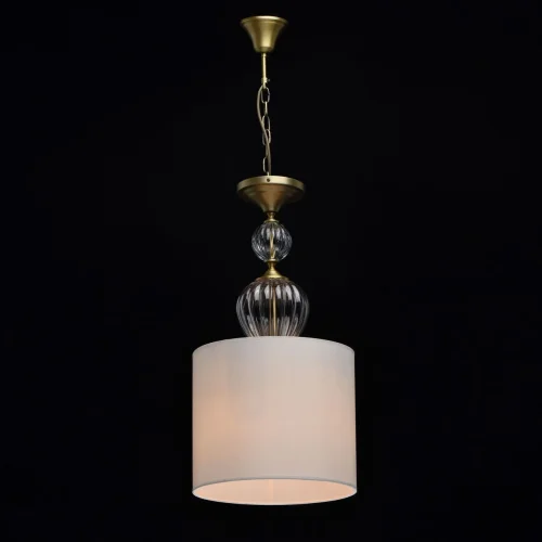 Светильник подвесной Оделия 619011203 Chiaro белый 3 лампы, основание латунь в стиле классический  фото 2