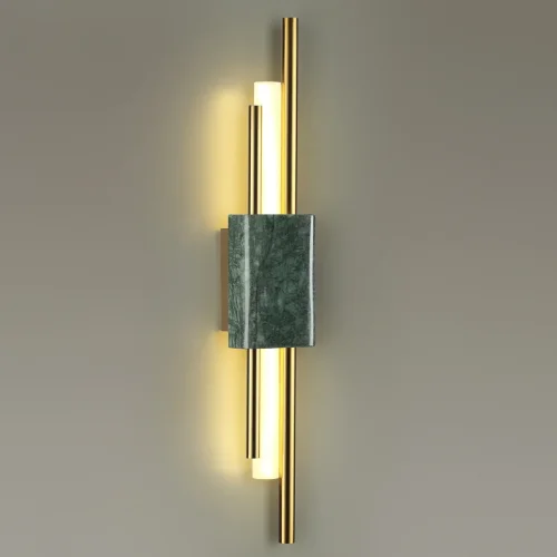 Бра LED Marmi 4360/10WL Odeon Light золотой на 1 лампа, основание золотое зелёное в стиле арт-деко  фото 4