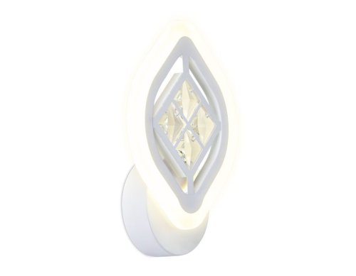 Бра LED Ice FA277 Ambrella light белый на 1 лампа, основание белое в стиле хай-тек современный квадраты