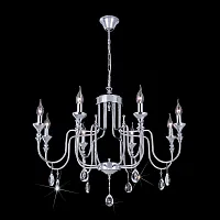 Люстра подвесная Рига CL437181 Citilux без плафона на 8 ламп, основание хром в стиле классический Люстра подвесная Рига CL437181 Citilux без плафона на 8 ламп, основание хром в стиле классический