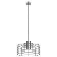 Светильник подвесной Milligan 43651 Eglo серый 1 лампа, основание серое серебряное в стиле современный 