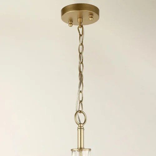 Люстра подвесная Hefestos 2945-6P F-promo бежевая на 6 ламп, основание матовое золото в стиле современный  фото 3