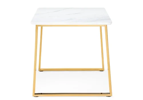Керамический стол Селена 2 160х90х77 белый мрамор / золото 572185 Woodville столешница белая из керамика фото 2