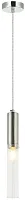 Светильник подвесной Satori 2161/11/01P Stilfort прозрачный 1 лампа, основание никель в стиле современный трубочки
