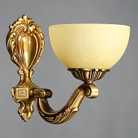 Бра  TENERIFE 02166/1 AB AMBIENTE by BRIZZI бежевый 1 лампа, основание бронзовое в стиле классический 