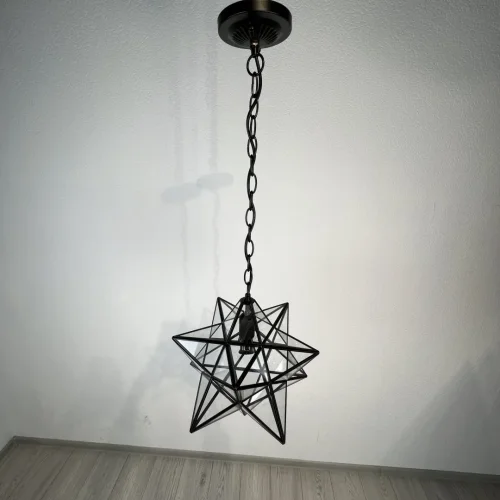 Светильник подвесной Star 189644-26 ImperiumLoft серый 1 лампа, основание чёрное в стиле современный  фото 2