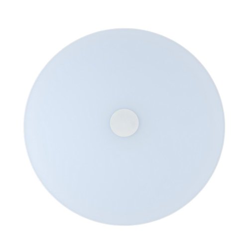 Люстра с пультом LED+Bluetooth Норден 660012901 DeMarkt белая на 1 лампа, основание белое в стиле хай-тек с пультом