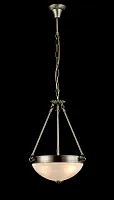 Светильник подвесной Herbert FR2012-PL-03-BZ Freya белый 3 лампы, основание бронзовое в стиле классический 