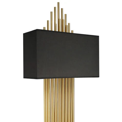 Бра Elegio 10107 Black LOFT IT чёрный на 2 лампы, основание золотое в стиле современный арт-деко  фото 3