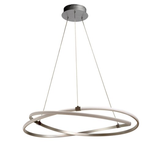 Светильник подвесной LED INFINITY 5380 Mantra хром серебряный 1 лампа, основание хром серебряное в стиле современный хай-тек кольца