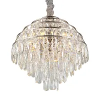 Люстра подвесная Ванда (Wanda) APL.735.03.06 Aployt прозрачная на 6 ламп, основание хром в стиле классический Люстра подвесная Ванда (Wanda) APL.735.03.06 Aployt прозрачная на 6 ламп, основание хром в стиле классический