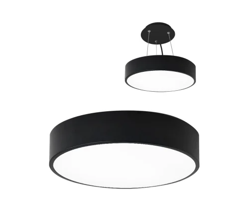 Светильник потолочный LED Медина 05460,19 Kink Light белый 1 лампа, основание чёрное в стиле 10086 круглый