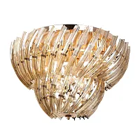 Люстра потолочная Ella A1054PL-9GO Arte Lamp янтарная на 9 ламп, основание золотое в стиле современный 
