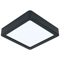 Светильник накладной LED Fueva 5 99255 Eglo белый 1 лампа, основание чёрное в стиле современный квадратный