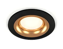 Светильник точечный XC7622005 Ambrella light золотой чёрный 1 лампа, основание чёрное в стиле хай-тек современный 