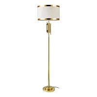 Торшер Randolph LSP-0622 Lussole  белый 1 лампа, основание бронзовое в стиле современный
