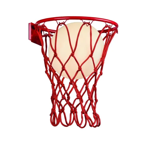 Бра Basketball 7244 Mantra красный белый на 1 лампа, основание красное в стиле современный баскетбол