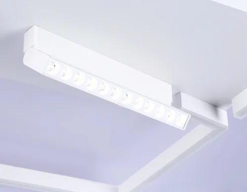 Светильник потолочный LED с пультом FL51467 Ambrella light белый 1 лампа, основание белое в стиле современный хай-тек с пультом квадраты фото 6