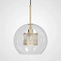 Светильник подвесной Catch 186706-26 ImperiumLoft прозрачный 1 лампа, основание бронзовое в стиле современный 