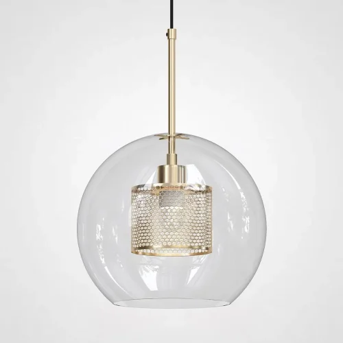 Светильник подвесной Catch 186706-26 ImperiumLoft прозрачный 1 лампа, основание бронзовое в стиле современный 