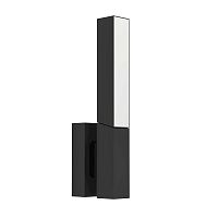 Настенный светильник LED Ugento 900709 Eglo уличный IP44 чёрный 2 лампы, плафон чёрный белый в стиле модерн лофт LED