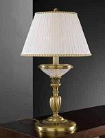 Настольная лампа P 6402 G Reccagni Angelo белая 2 лампы, основание античное бронза латунь металл в стиле классический 