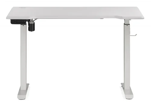 Компьютерный стол Маркос с механизмом подъема 120х75х75 белый / шагрень белая 578481 Woodville столешница белая из мдф фото 3