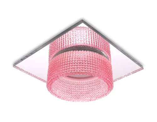 Светильник точечный TN356 Ambrella light розовый 1 лампа, основание хром в стиле современный хай-тек  фото 3