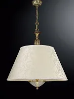 Люстра подвесная  L 6505/60 Reccagni Angelo бежевая на 5 ламп, основание золотое в стиле классический 
